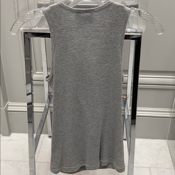 MICHELLE ROY LOS ANGELES RHINESTONE GRAY TANK-TOP - Picture 4 of 5